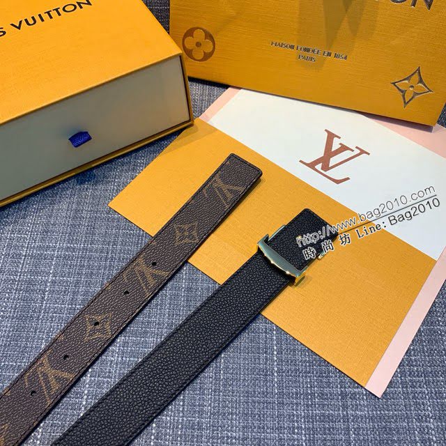 LV新款女士皮帶 路易威登原單雙面可用腰帶  jjp2234